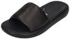 FitWear iQUSHION D-LUXE PADDED LEATHER SLIDES schwarz
