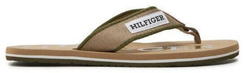 Tommy Hilfiger Zehentrenner Patch Hilfiger Beach Sandal FM0FM05024 beige