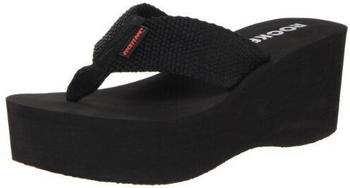 Rocket Dog Crush Plateau-String Keilsandale schwarz