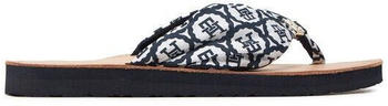 Tommy Hilfiger Zehentrenner Th Emblem Elevated Beach Sandal dunkelblau