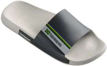 Havaianas Brasil Slide Sandale wei&szlig;