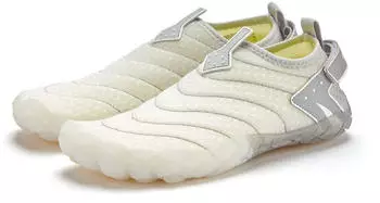 Venice Beach Aquaschuh leichter Badeschuh Slipper Wasserschuh flexible Sohle VEGAN weiß grau