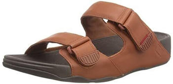 FitWear Gogh MOC Slide-Leather Sandalen dark tan