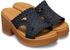 Crocs Pantoffeln Brooklyn Woven Slide Heel schwarz