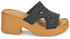 Crocs Pantoffeln Brooklyn Woven Slide Heel schwarz