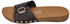 FitWear Iqushion Adjustable Buckle Leather Slides braun