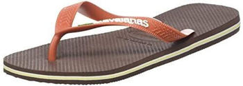 Havaianas Brasil Logo Flipflop dunkelbraun keramik