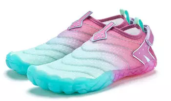 Venice Beach Aqua-Schuh blau t&uuml;rkis pink leichter Badeschuh Slipper Wasserschuh flexible Sohle VEGAN 28876511-42