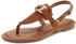 Lascana Zehentrenner Sandale Pantolette Schmuckelement braun camelfarben VEGAN