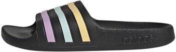 Adidas Adilette Aqua Slides Kinder Schiebe-Sandalen core black orange tint halo mint