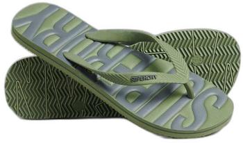 Superdry Vintage Vegan Flip-Flops grün grau
