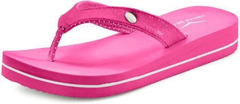 Venice Beach Badezehentrenner Sandale Pantolette ultraleicht Glitzerband VEGAN pink