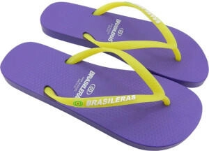 Brasileras Classic Combi Neon W Flip-flops CCBWNN-purple yellow