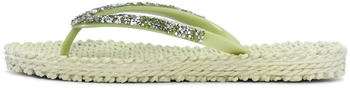 Ilse Jacobsen Zehentrenner CHEERFUL03G gemusterte Innensohle Glitzersteine Massageeffekt