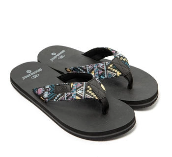 Brasileras Herren-Flip-Flops rutschfesten Sohlen schwarz