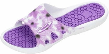 Fashy Badepantolette Lila blau 7639