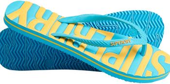 Superdry Vegane Flip Flops blauem Vintage Logo