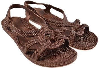 Brasileras Strand Flip Flops braun Gummisohle