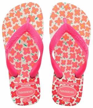 Havaianas Flower Kinder Flip-Flops weiß fuchsia
