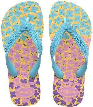 Havaianas Flower Kinder Flip-Flops gelb blau