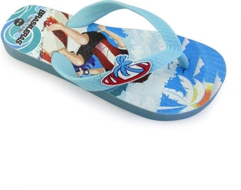 Brasileras Kinder-Strand-Flip-Flops hellblau blau