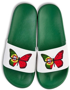 Youth Designz PortButterfly Badelatschen Print Logo Fun EM WM Fußball