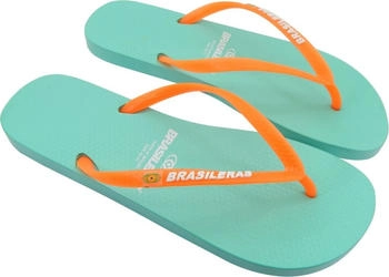 Brasileras Classic Combi Neon W Flip-flops CCBWNN-WaterGreen Orange