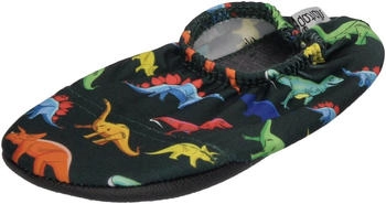 Slipstop Strandschuhe Anti Rutsch Ballett Schuhe Schwimmschuhe Urlaub Badeschuhe Yoga Pool Jungs schwarz bunten Dinosaurier