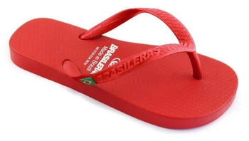 Brasileras Clasica Brasil NL Flip-Flops UBCLA12-Red-29-30