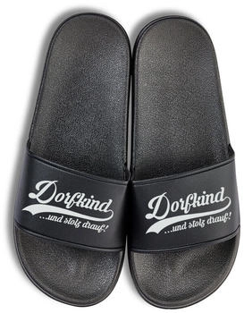 Youth Designz Dorfkind Badelatschen Print Logo Spruch Dorf Landwirt Bauer