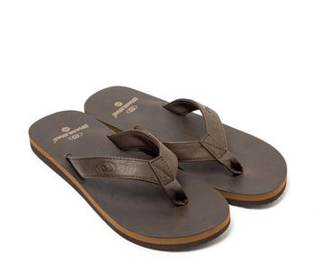 Brasileras Herren-Flip-Flops rutschfesten Sohlen braun