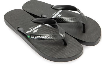 Brasileras Zehensandalen rutschfeste Sohle schwarz