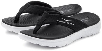 Venice Beach Badezehentrenner Sandale Pantolette schwarz