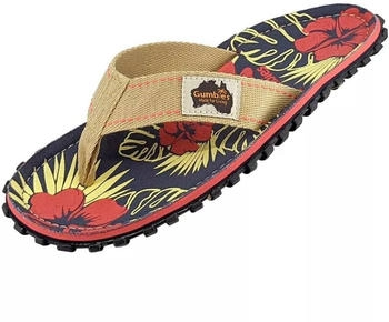 Gumbies denim hibiscus zehenstegsandalen gu-ffisl109 mehrfarbig