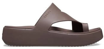 Crocs Getaway Plateau-Sandale Zehenschlaufe tr&uuml;ffel