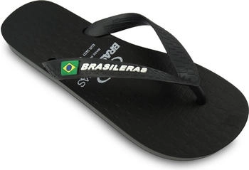 Brasileras Strand-Flip-Flops schwarz rutschfest