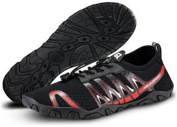 Aqua Speed Wasserschuhe schwarz rot