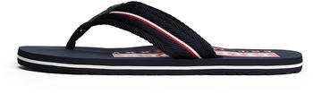 Tommy Hilfiger Corporate Beach Sandal Zehentrenner blau desert sky