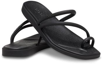 Crocs Miami Toe Loop Flache Sandale schwarz