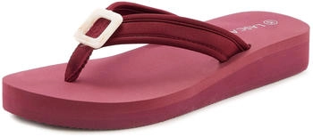 Lascana Zehentrenner hellbeige bordeaux