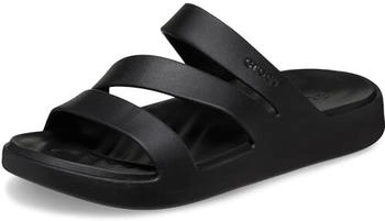 Crocs Getaway Strappy Badepantoffeln schwarz