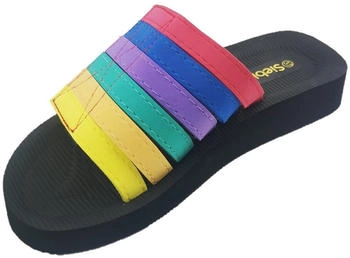 Siebi's Beach multi Klett Bade- und Duschpantolette Klettverschluss Me