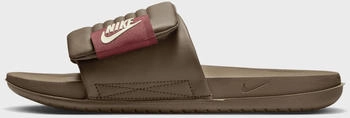 Nike Offcourt Adjust Badelatschen ironstone coconut milk-red sepia 005