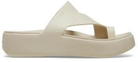 Zehentrenner Crocs Getaway Platform Toe Loop 210834 Beige Female