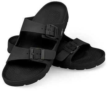 Aqua Speed Badelatschen Laredo Kinder Damen Herren Mikrofaserhandtuch schwarz 07