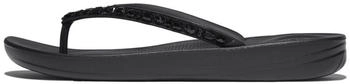 FitWear iQUSHION MULTI-CRYSTAL Zehentrenner Schmucksteinen schwarz