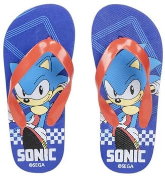 CERDÁ LIFE'S LITTLE MOMENTS Sonic Kinder Flip Flops blau rot Aus 100% EVA Finger Flip Flops für Jungen und Mädchen Original Produkt entworfen in Spanien