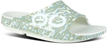 Oofos Sandale Recovery OOahh Sport Cosmic Gray Water Camo grau camogrün