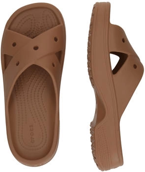Crocs Classic Cross Strap Badeschlappen milk chocolate