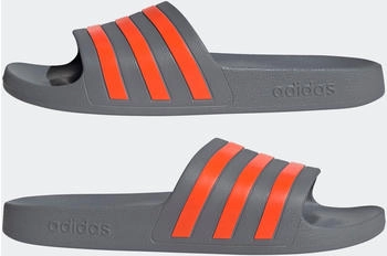 Adidas Aqua Adilette Badesandale grey three impact orange grey three